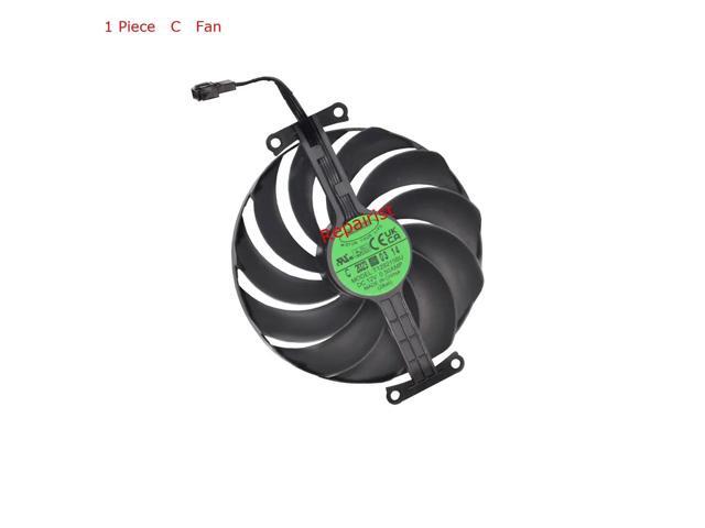 One C-fan GPU cooling fan for RTX 4070, 4070Ti, SUPER 4070S OC 12GB, model T129215BU.