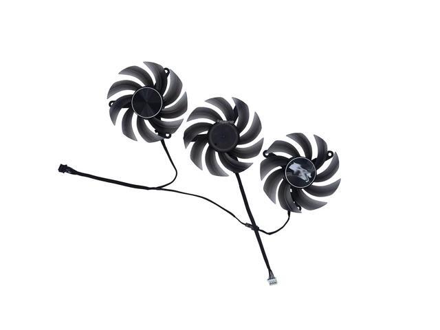 Graphics card cooler, graphics card fan, Triple TH8015S2H, suitable for RTX 3070 Ti Black Edition D6X, suitable for RTX 3070 LIFE ES