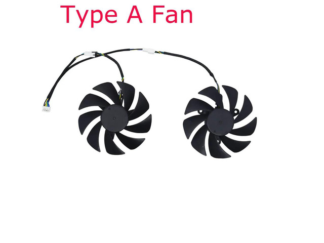Type A fans are VGA graphics card cooler fans suitable for laptops, compatible with RTX 3060M 6GB, 3070M, RTX3070M 8GB, etc., 2 units/set,...