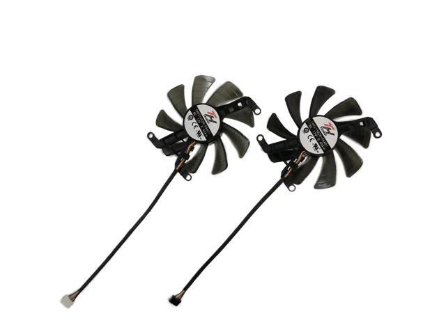 2 x TH9215S2H 2-pin connector graphics card fans, compatible with RTX 3050 Ghost, RTX 3060 Ti OC V1, and RTX 2060 SUPER.