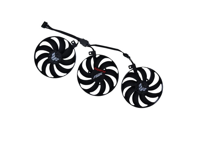 3-piece set, T129215BU, graphics card fan, GPU cooler, for RTX 3070 Ti V2 OC and RTX 3060 12G V2 GAMING.