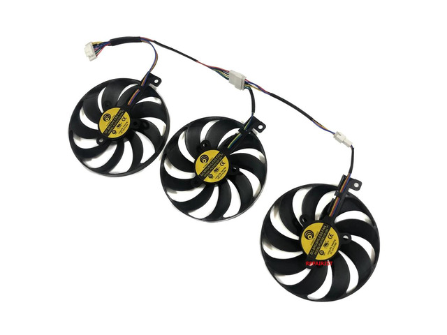 3-piece set, PLD09210S12H, graphics card fan, suitable for RX 5700, RTX 2080 Ti, and RTX 2080S OC 8G gaming graphics cards.