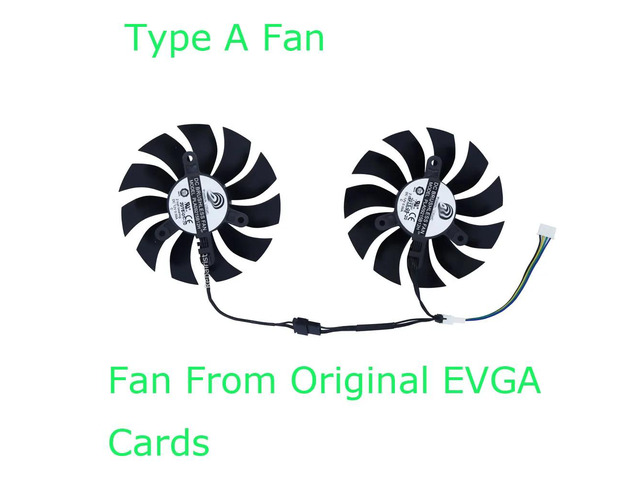 Graphics card cooler, GPU fan, suitable for laptop RTX 3060M 6GB GPU, also suitable for 3070M 8G chipset, 2 units/set, PLA09215B12H, 42mm mounting...