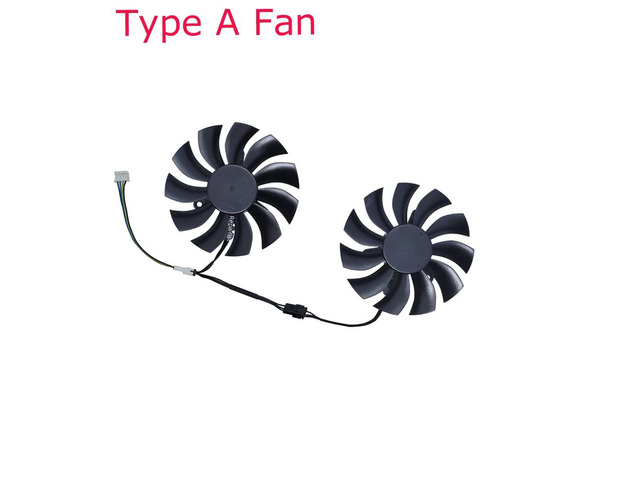 Type A fan GPU cooler suitable for 51RISC architecture RTX 2060 6G, ABIT RTX 3070 TiM 8G, 3060M and 3070M graphics cards, 2 units/set, FL8015 12VB
