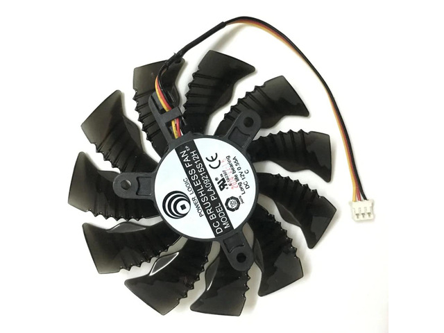 3-pin PLA09215S12H VGA GPU cooler, 82mm fan, suitable for GTX 1660/1650/1660S/1660Ti MINI ITX OC graphics card cooling.