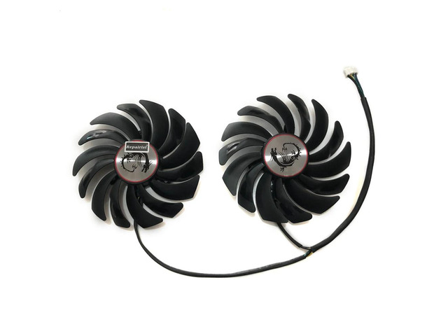2 pieces/set, GPU cooler, graphics card cooling fan, PLD10010S12HH, suitable for GTX 1080 1070 RX580 RX480 RX 480 580 ASIC Bitcoin miners.