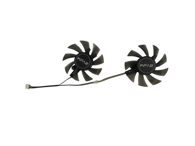 Two T128015DU CPU coolers/sets, VGA GPU cooler and graphics card fan, suitable for GALAKURO GF-GTX1060, GTX 1660 Ti, RTX2070, and 2060 white mini...