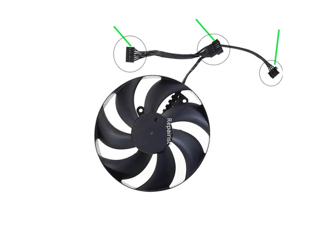 One A CF1015U12D fan, graphics card fan, VGA cooler, suitable for RTX 4090 OC, suitable for RX 7900 XT 7900xt 20G OC.
