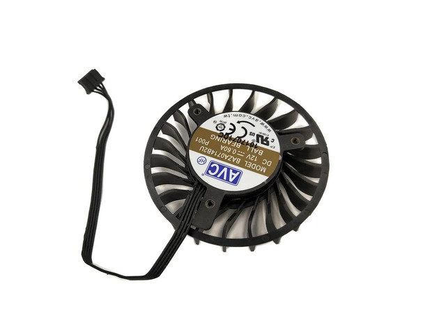 BAZA0714B2U 0.6AMP 4-pin 4-wire VGA cooling fan, suitable for P4000, M4000, P001, P002 GPU video graphics card cooling.