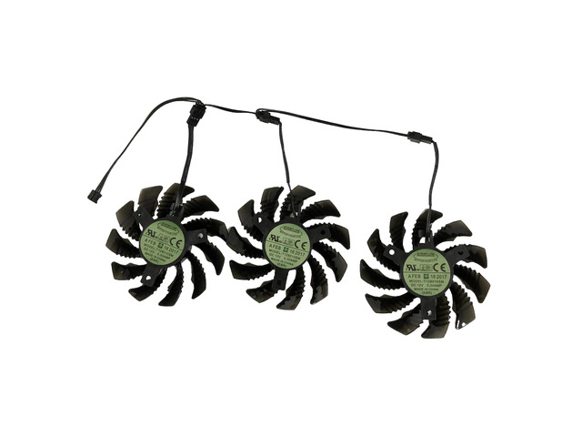 T128010SM A, GTX 970 GPU cooling fan for GV-R787OC-2GD, GV-R787WF3, GV-R927XOC, and GTX 970 Windforce G1.
