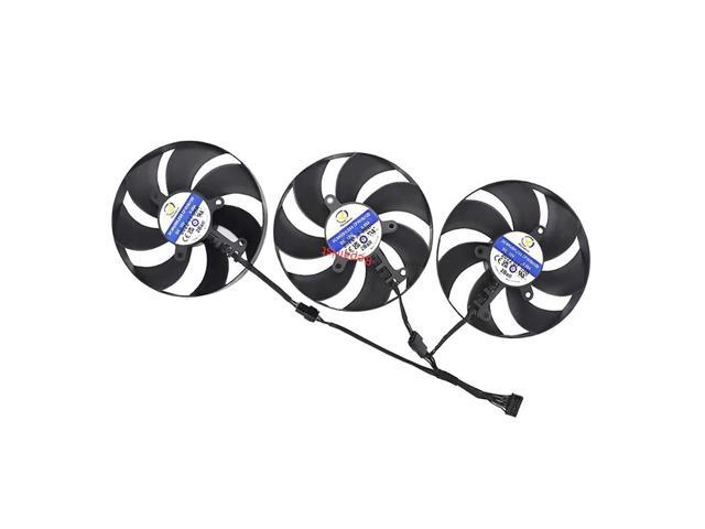 Three ABC CF1015U12D graphics card fans, VGA cooler, suitable for RTX 4090 OC, and RX 7900 XT/7900xt 20G OC.