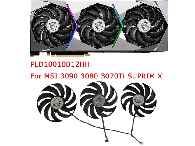 GPU cooler/video fan, PLD10010B12HH, suitable for RTX 3090/3070/3080/3070Ti SUPRIM X