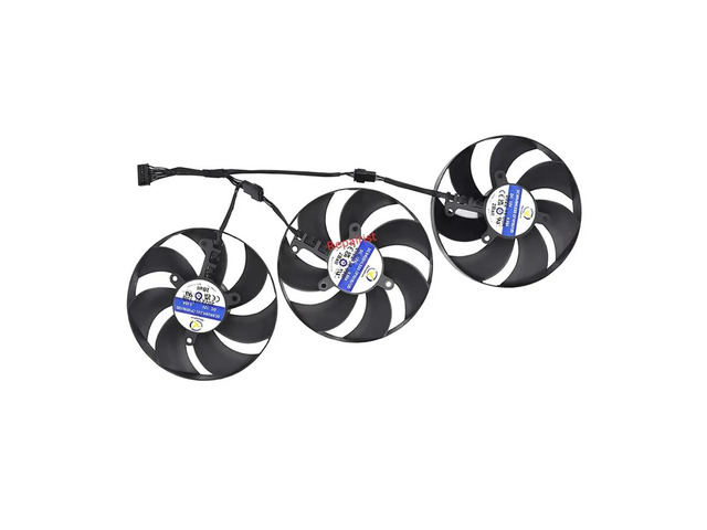 Three ABCCF1015U12D fans, suitable for RTX 4080 4080S OC and RTX 4080 4080S SUPER OC graphics card coolers.