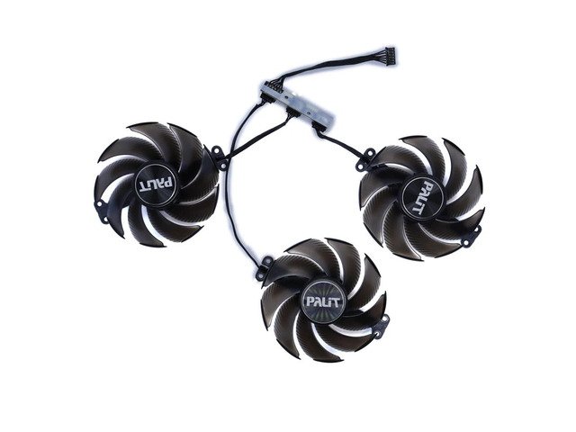 TH9520B2H-PCB01 3-fan GPU fan, suitable for 4070/4070Ti, RTX4080/4080, JetStream, suitable for RTX 4090/4080, GameRock OmniBlack.