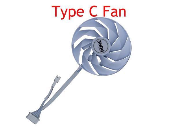 GPU cooler, FD10015M12D, suitable for Sapphire PURE RX 7700 XT 12G, Sapphire PURE RX 7800 XT 16GB, PULSE RX 7900 XT 20G graphics cards (1Pcs Fan C).