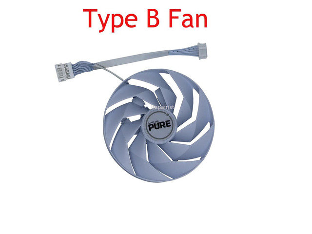 GPU cooler, FD10015M12D, suitable for Sapphire PURE RX 7700 XT 12G, Sapphire PURE RX 7800 XT 16GB, PULSE RX 7900 XT 20G graphics cards (1 PCS Fan B).