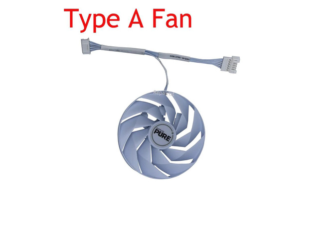 GPU cooler, FD10015M12D, suitable for Sapphire PURE RX 7700 XT 12G, Sapphire PURE RX 7800 XT 16GB, PULSE RX 7900 XT 20G graphics cards (1-fan A).