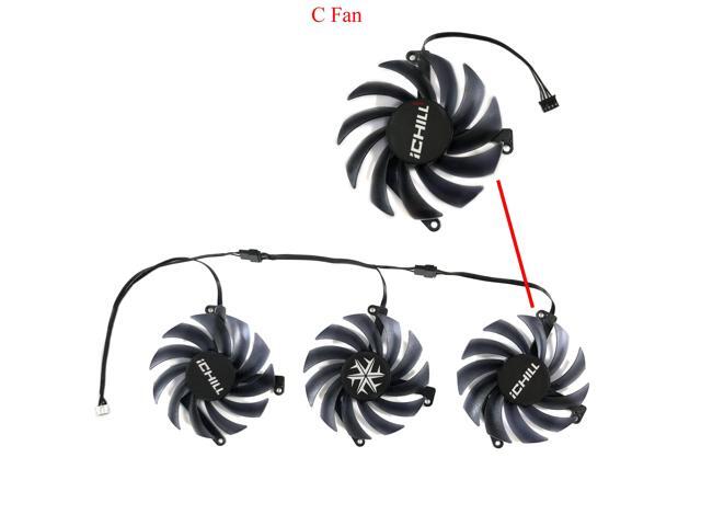 (1 C FAN) 85mm CF-12915S fan for INNO3D RTX 3070 3070Ti 3080 3080Ti 3090 ICHILL X4 OC VGA GPU cooler, can replace CF-12910S fan.