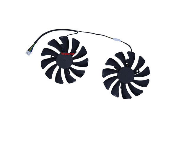 Desktop graphics card cooling fans for RX6600 8GB, RX5500XT 8G 128bit, and RX 6600M gaming/mining graphics cards, 2 units/set, XY-D09010SH
