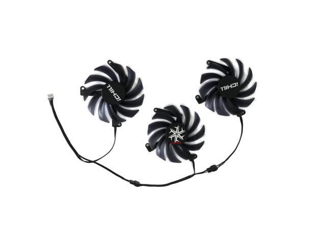 (1 Set ABC Triple Fan) 85mm CF-12915S fan for INNO3D RTX 3070 3070Ti 3080 3080Ti 3090 ICHILL X4 OC VGA GPU cooler, can replace CF-12910S fan.