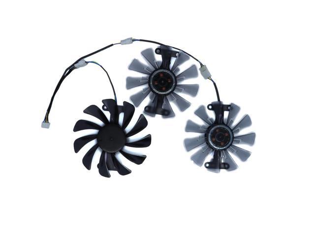 3-piece set: GPU cooler, graphics card fan, GAA8S2U GA91S2H, suitable for RX 5700 XT, RX 580 8G D5 Game ACE PA.
