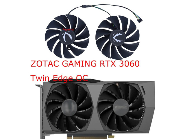 Graphics card fan, graphics card cooler, 2 units/set, CF9015H12S, for RTX 4060 Destroyer OC HA, for RTX4060 OC Spider-Man
