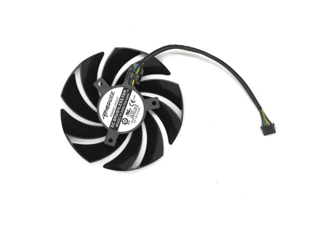 One cooling fan suitable for graphics cards such as the 4060, 4070 Ti, 4070 Ti Super, RTX 4060, RTX 4070, and VENTUS 3X, model number PLD09210S12HH.