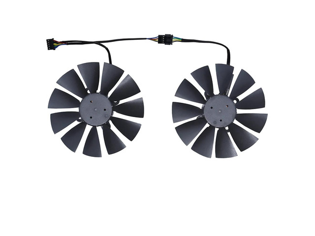 Two FD10015H12S GPU fans/coolers for GTX 980, 970, GTX 980 DirectCU II OC SP, and GTX 980 Ti Platinum.