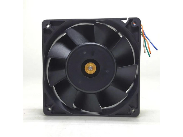 The DV12038B12H is a 120mm, 12V, 4-wire ultra-high-speed cooling fan, measuring 120x120x38mm, suitable for mining rigs and chassis solutions.
