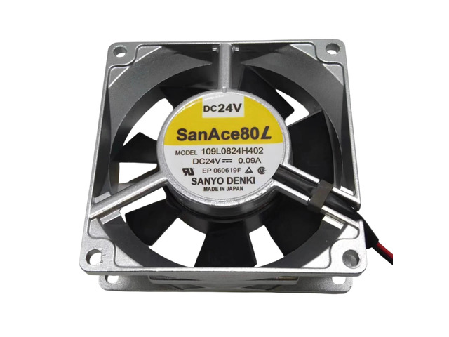 Suitable for 109L0824H402 80x80x25mm DC 24V 0.09A 3000RPM 37.4CFM dual ball bearing aluminum frame cooling fan