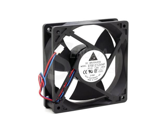 Electronic EFB1212VHF-BF00 120mm server cooling fan, DC 12V 1.20A, three-wire axial fan.