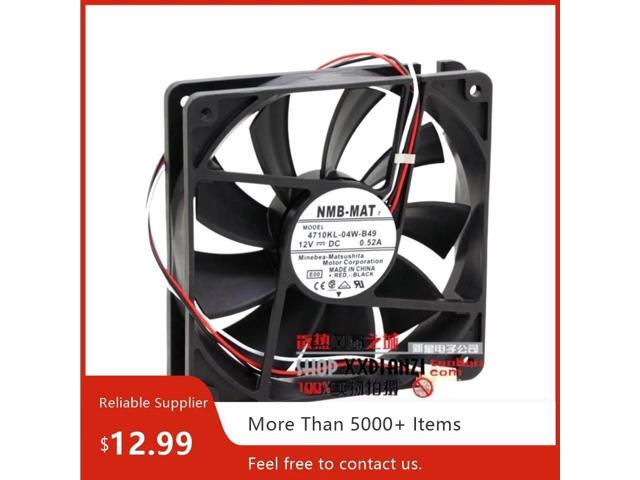 120mm (12cm) chassis fan for 4710KL-04W-B49, dimensions 120x120x25mm, 12V 0.52A, (100CFM) chassis cooling fan.
