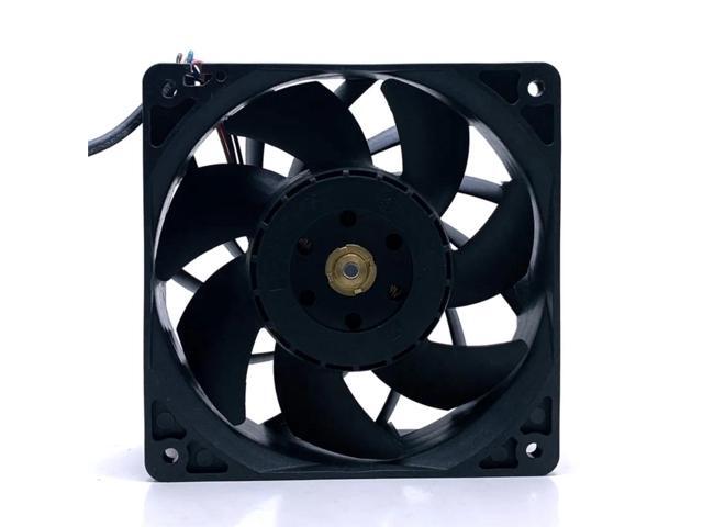12cm high-speed GPU fan suitable for 12038 12V cooling systems such as Whatsminer, Antminer, AsicMiner, and AvalonMiner, 5600RPM, PWM high-speed.