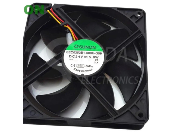 EEC0252B1-000U-G99 24V 5W 12025 12CM 120mm Cooling Fan, suitable for server, power supply and industrial applications.