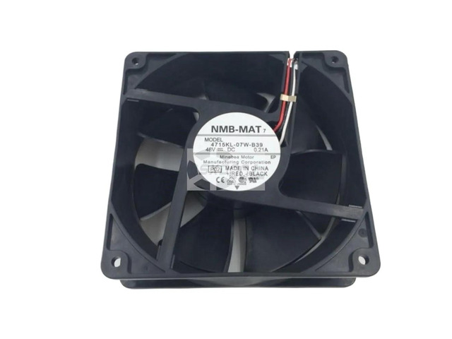 One 0.21A heatsink fan for the 4715KL-07W-B39 12038 48V radiator, high efficiency and reliability, suitable for industrial and server applications.