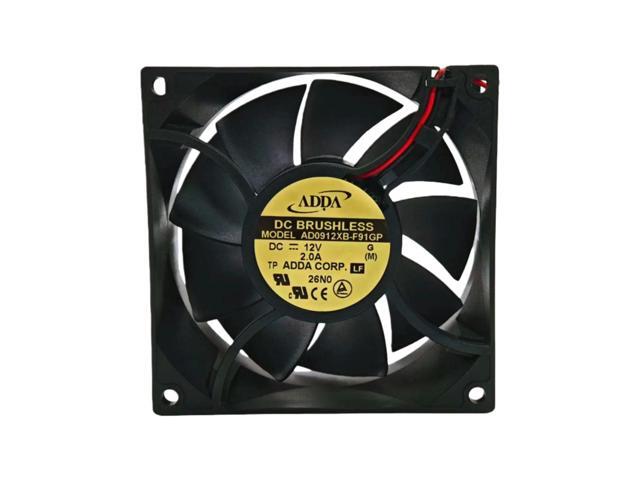 Suitable for AD0912XB-F91GP DC 12V 2.00A 9238 92x92x38mm dual ball bearing cooling fan 5400RPM 135CFM high-speed industrial fan.