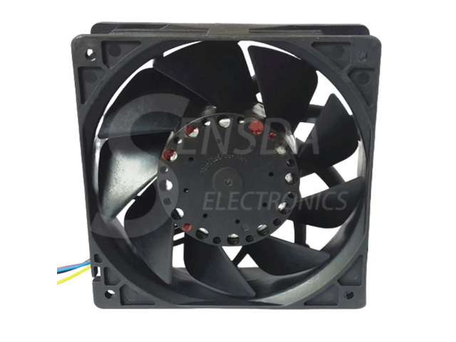 A 12cm fan, 120mm 12038 DC 12V high-speed cooling fan, suitable for PFR1212DHE, with a speed of 7400RPM, airflow of 254CFM, noise level of 68.5dBA,...