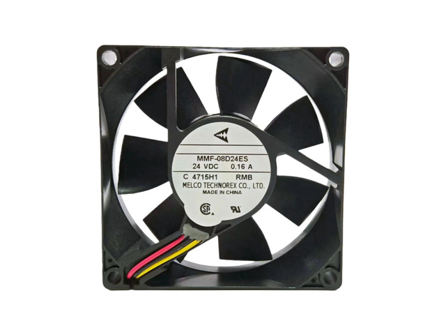 MMF-08D24ES RMB 80x80x25mm DC24V Three-wire cooling fan 8025 speed signal suitable for PLC inverter cabinet low noise