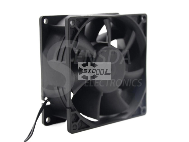 EC fan motor, dimensions 92x92x38mm, diameter 92mm, dual voltage 115V/230V, 50/60Hz, power 7W, speed 3500RPM, airflow 79.9CFM, suitable for server...