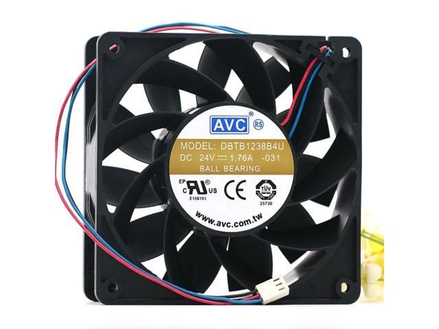 120mm fan for DBTB1238B4U 24V cooling fan, 12cm 12038, 5500RPM, 215CFM, inverter