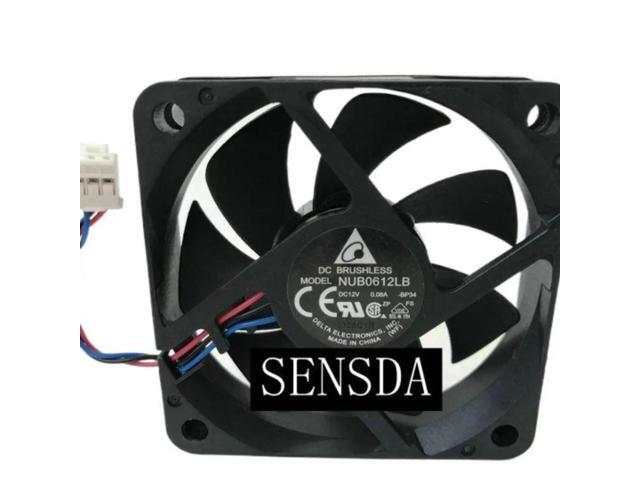 Silent, low-noise cooling fan for NUB0612LB BP34 DC 12V 0.08A 60x60x15mm server square heatsink.