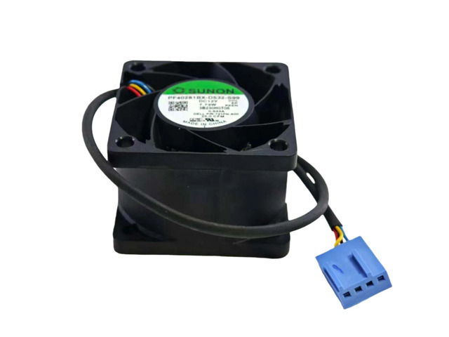 Suitable for PF40281BX-D532-S99 4028 12V PWM fan, 40x40x28mm four-wire adjustable speed cooling fan, ball bearing.