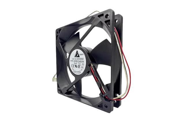 Suitable for EFB1248VH 48V 0.15A cooling fan - 120x120x25mm, 3400RPM, 2-wire, dual ball bearing, 75CFM, suitable for industrial equipment.