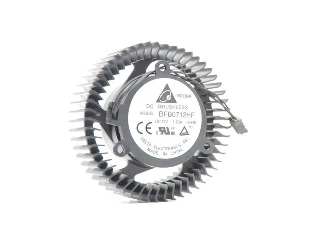 Dual-ball screw equilateral 38mm fan, 63mm blade diameter, 4-pin connector graphics card fan suitable for BFB0712HF.