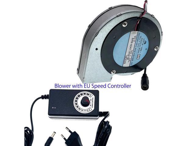BL4447-04W-B49-71 DC 12V 2A Turbocharged Adjustable Speed Controller Fan for Barbecue Blowers (with EU Plug)