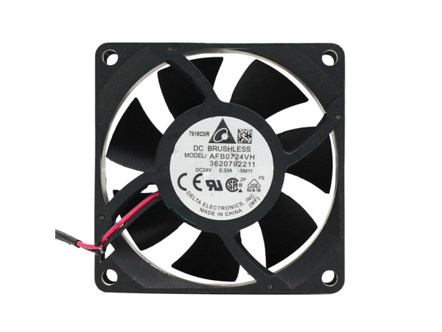 Suitable for AFB0724VH 70x70x25mm 24V 0.33A dual ball bearing industrial cooling fan 5500RPM 52CFM inverter cooling.