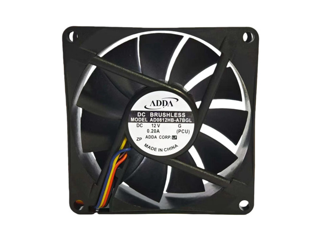 AD0812HB-A7BGL 80mm 12V 4-wire PWM Ball Bearing Cooling Fan 8025 3000RPM 40CFM Industrial Fan