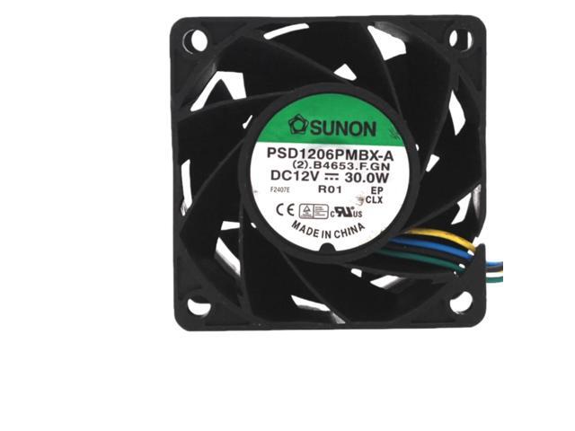 Suitable for PSD1206PMBX-A 12V 30W 6038 extreme cooling fan, 16000RPM speed, 4-wire PWM dual ball bearing, suitable for server power supplies and.
