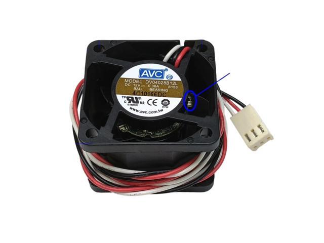 4028 40mm DC brushless fan, suitable for DV04028B12L 4028 4CM 12V 0.36A dual ball bearing silent fan.