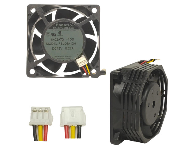 Suitable for FBL06A12H 60x60x25mm brushless DC fan - dual ball bearing, PWM control, mini PC/SFF chassis cooler 12V 0.22A